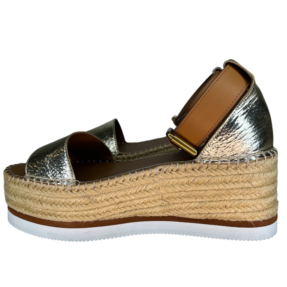 See By Chloe Gold Raffla Sandals With Box Gold - Picture 2 of 6
